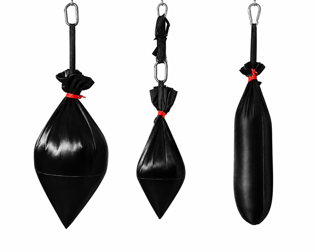 Size Comparrison:
Triad Tear Drop, Triad Turnip, Hakka Head Bag
(Left to Right)